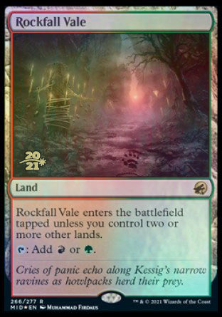 Rockfall Vale [Innistrad: Midnight Hunt Prerelease Promos] | Silver Goblin