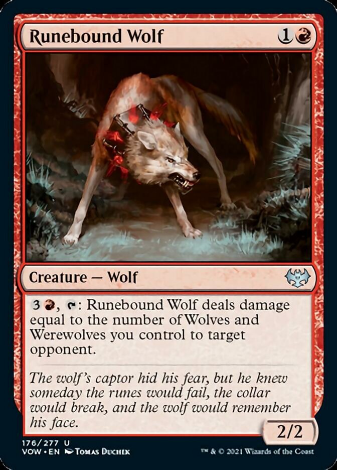Runebound Wolf [Innistrad: Crimson Vow] | Silver Goblin