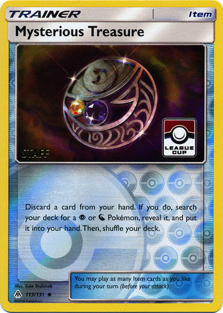 Mysterious Treasure (113/131) (League Promo Staff) [Sun & Moon: Forbidden Light] | Silver Goblin