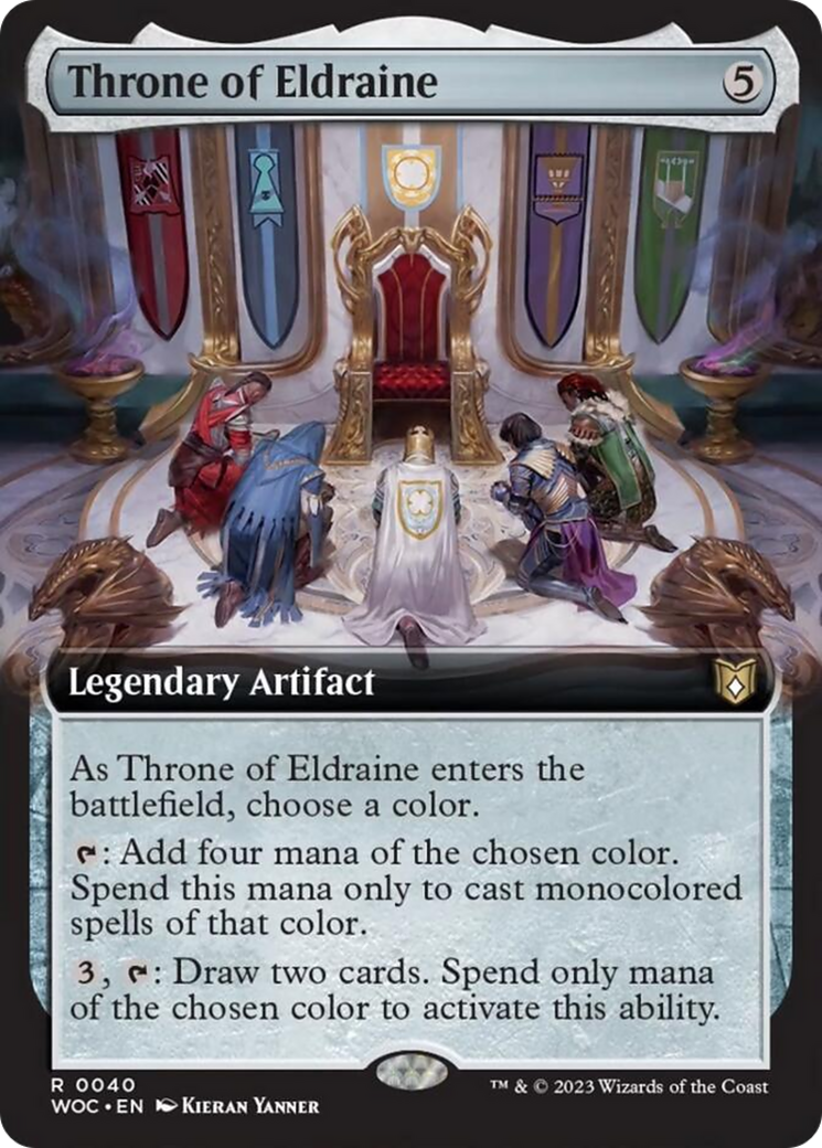 Throne of Eldraine (Extended Art) [Wilds of Eldraine Commander] | Silver Goblin