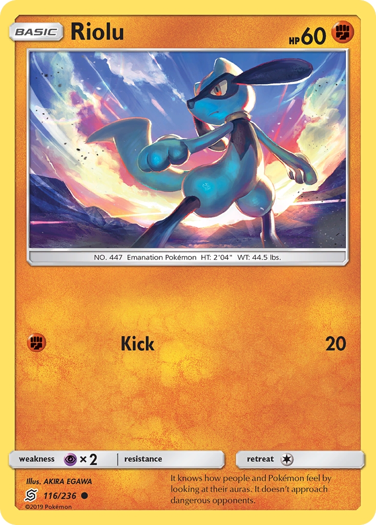 Riolu (116/236) [Sun & Moon: Unified Minds] | Silver Goblin