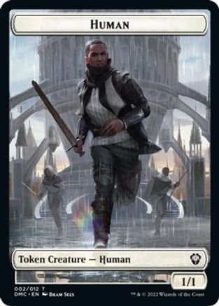 Human // Snake Double-Sided Token [Dominaria United Commander Tokens] | Silver Goblin