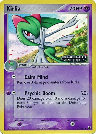 Kirlia (47/113) (Stamped) [EX: Delta Species] | Silver Goblin