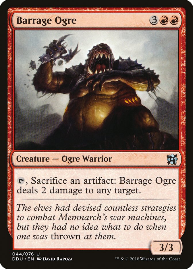 Barrage Ogre [Duel Decks: Elves vs. Inventors] | Silver Goblin