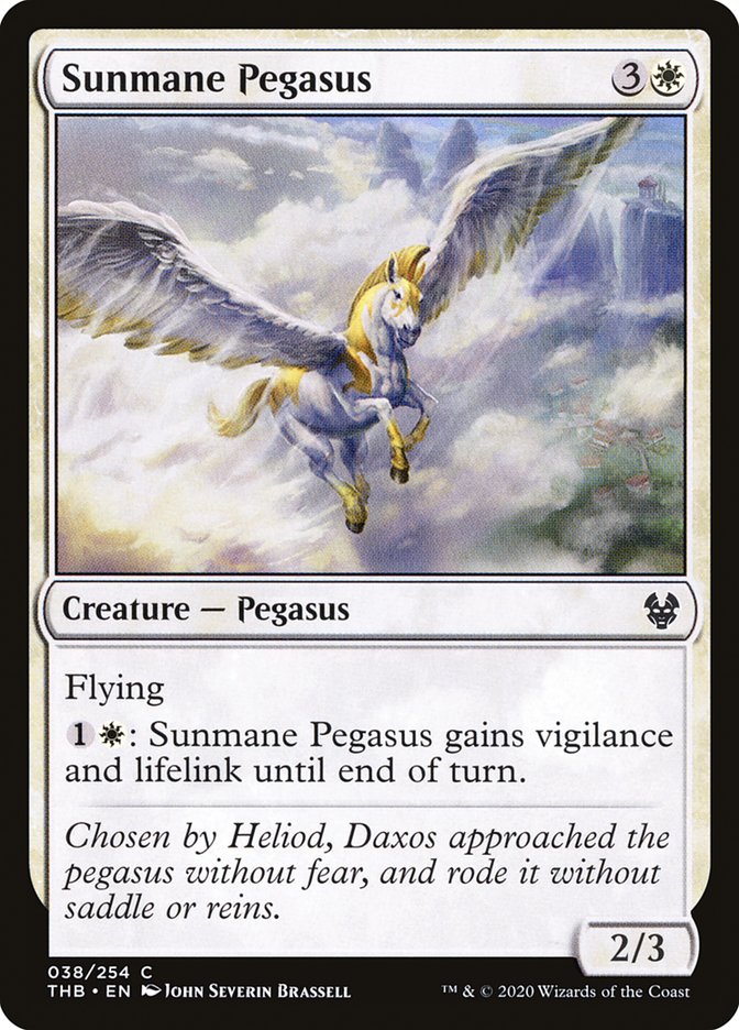 Sunmane Pegasus [Theros Beyond Death] | Silver Goblin