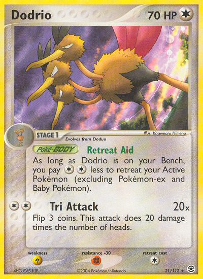 Dodrio (21/112) [EX: FireRed & LeafGreen] | Silver Goblin