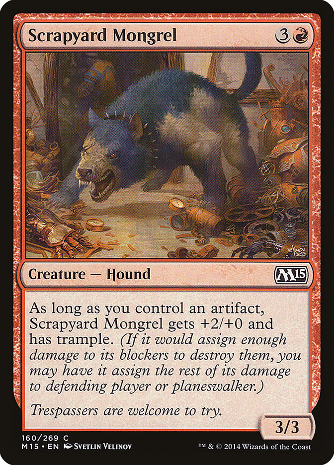 Scrapyard Mongrel [Magic 2015] | Silver Goblin