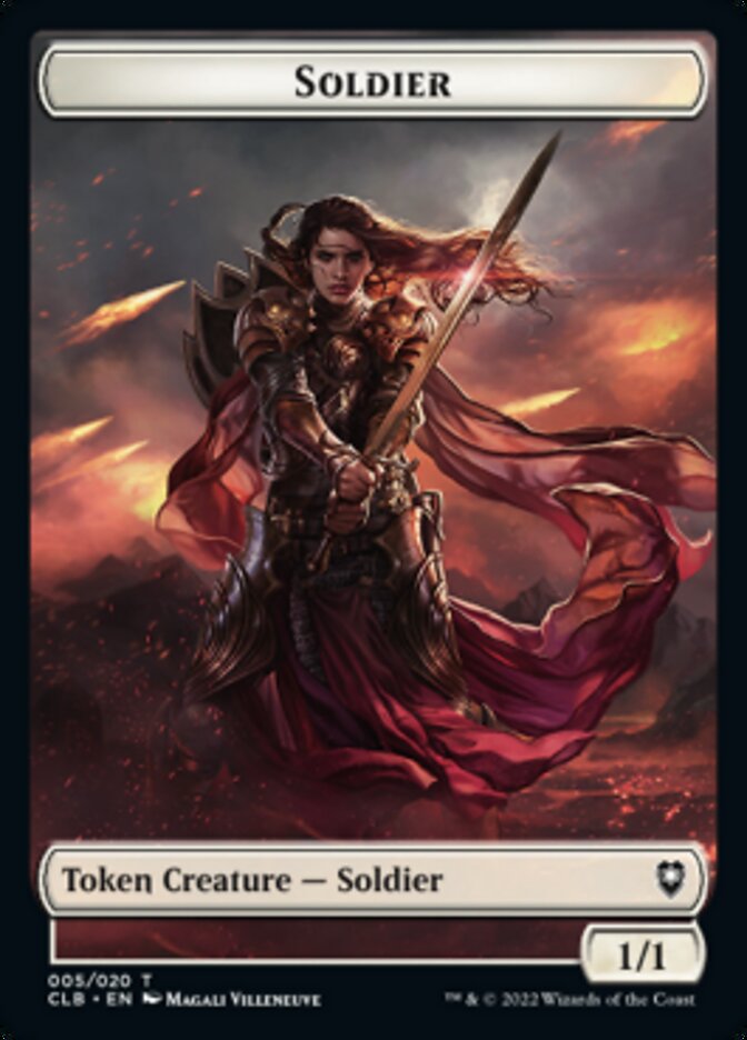 Soldier Token [Commander Legends: Battle for Baldur's Gate Tokens] | Silver Goblin