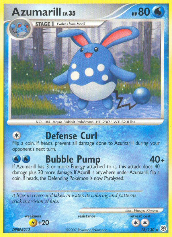 Azumarill (18/130) [Diamond & Pearl: Base Set] | Silver Goblin