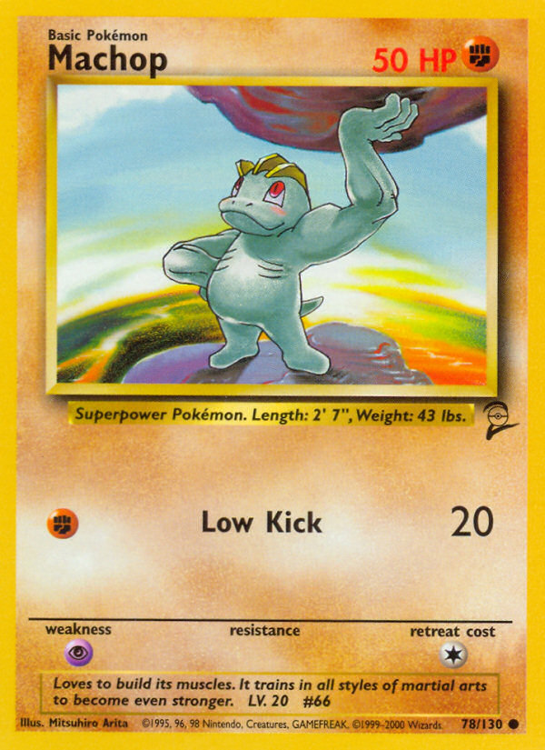 Machop (78/130) [Base Set 2] | Silver Goblin