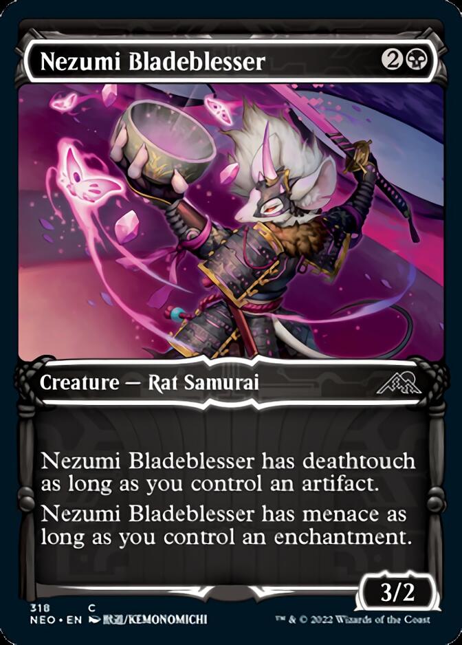 Nezumi Bladeblesser (Showcase Samurai) [Kamigawa: Neon Dynasty] | Silver Goblin