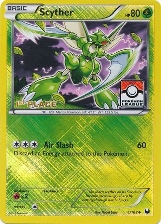 Scyther (4/108) (League Promo 1st Place) [Black & White: Dark Explorers] | Silver Goblin