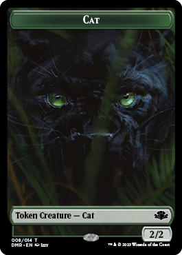 Insect // Cat (008) Double-Sided Token [Dominaria Remastered Tokens] | Silver Goblin