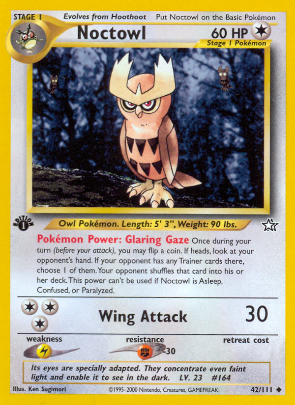 Noctowl (42/111) [Neo Genesis 1st Edition] | Silver Goblin