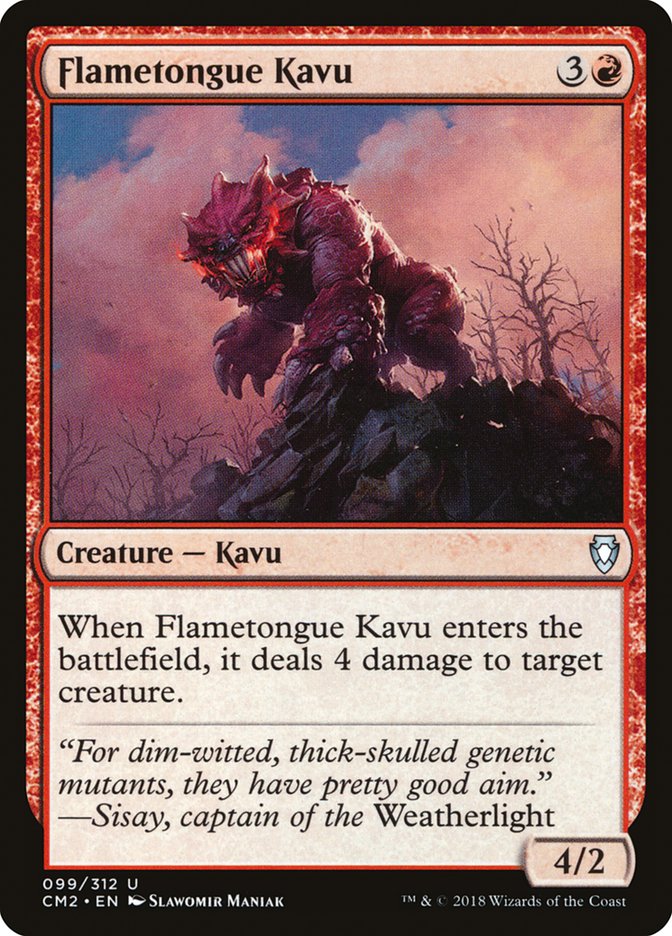 Flametongue Kavu [Commander Anthology Volume II] | Silver Goblin