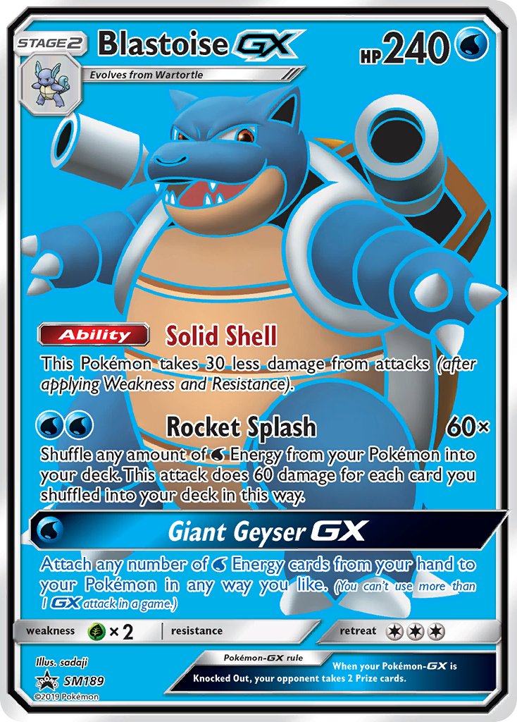 Blastoise GX (SM189) [Sun & Moon: Black Star Promos] | Silver Goblin