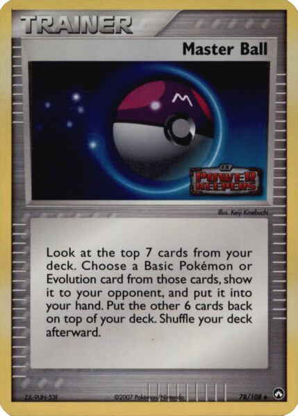 Master Ball (78/108) (Stamped) [EX: Power Keepers] | Silver Goblin