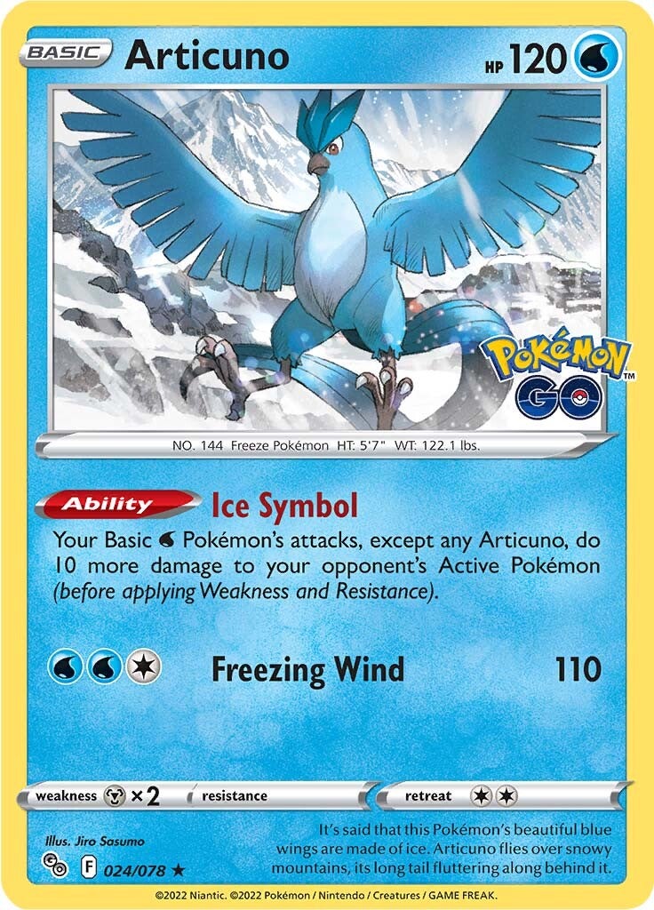 Articuno (024/078) [Pokémon GO] | Silver Goblin
