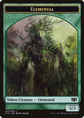 Elemental // Beast (019/036) Double-Sided Token [Commander 2014 Tokens] | Silver Goblin