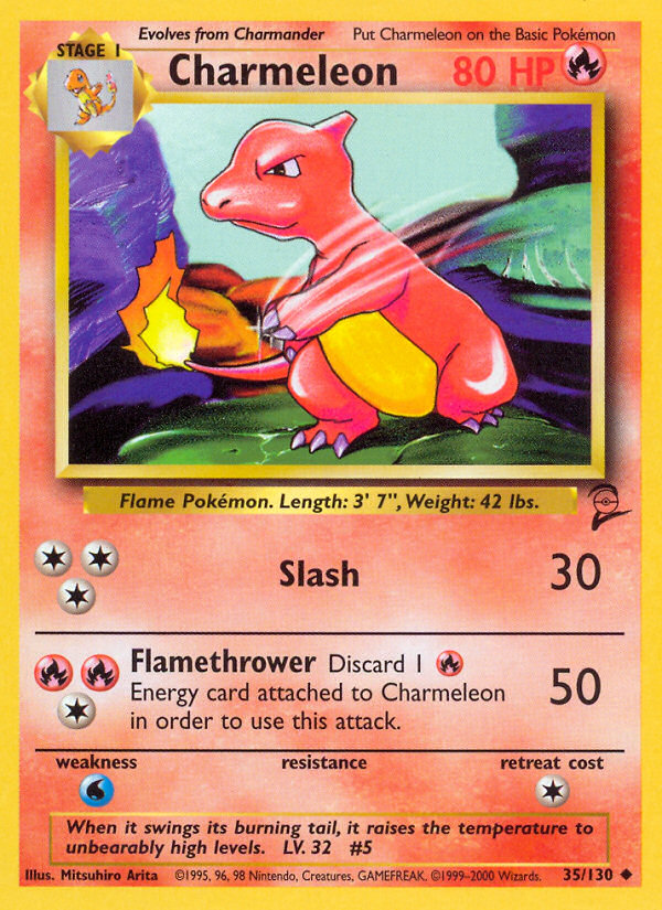 Charmeleon (35/130) [Base Set 2] | Silver Goblin