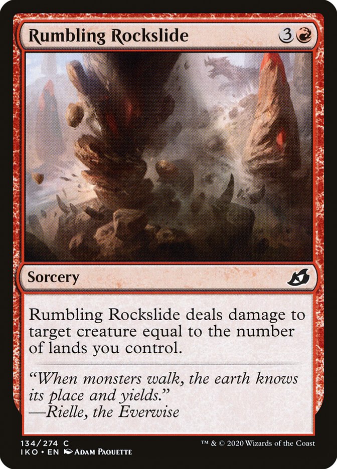 Rumbling Rockslide [Ikoria: Lair of Behemoths] | Silver Goblin