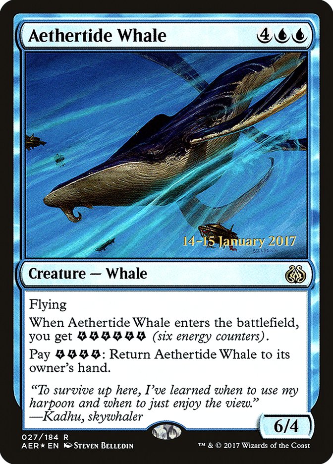 Aethertide Whale [Aether Revolt Prerelease Promos] | Silver Goblin