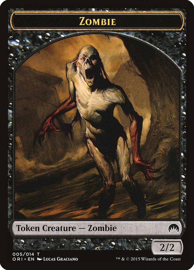 Zombie Token [Magic Origins Tokens] | Silver Goblin