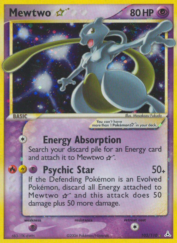 Mewtwo Star (103/110) [EX: Holon Phantoms] | Silver Goblin