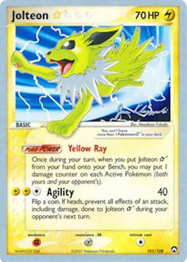 Jolteon Star (101/108) (Psychic Lock - Jason Klaczynski) [World Championships 2008] | Silver Goblin