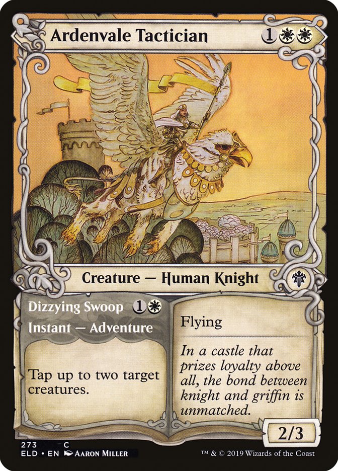 Ardenvale Tactician // Dizzying Swoop (Showcase) [Throne of Eldraine] | Silver Goblin