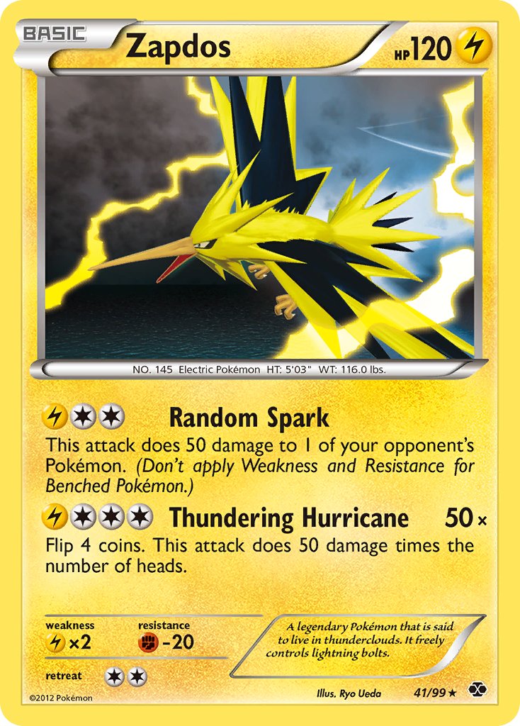 Zapdos (41/99) (Blister Exclusive) [Black & White: Next Destinies] | Silver Goblin