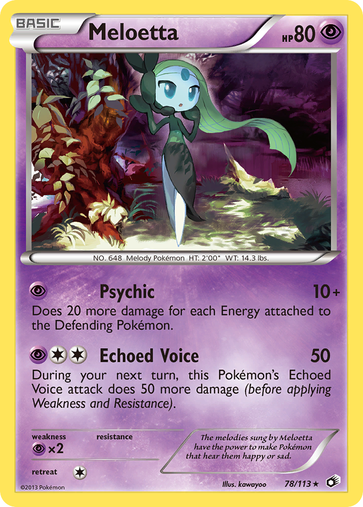 Meloetta (78/113) [Black & White: Legendary Treasures] | Silver Goblin