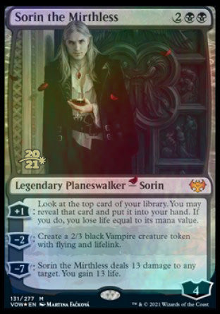 Sorin the Mirthless [Innistrad: Crimson Vow Prerelease Promos] | Silver Goblin