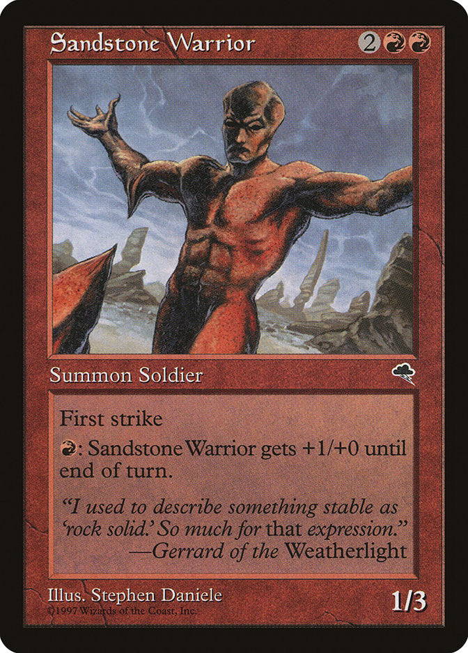 Sandstone Warrior [Tempest] | Silver Goblin
