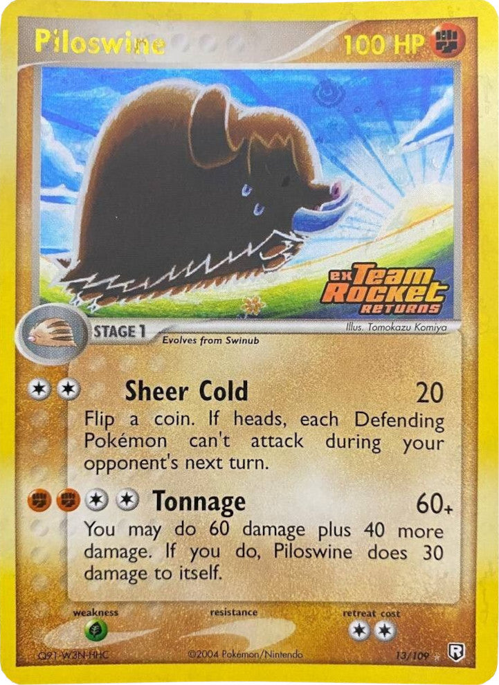 Piloswine (13/109) (Stamped) [EX: Team Rocket Returns] | Silver Goblin