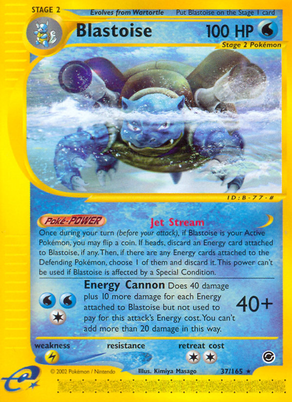 Blastoise (37/165) [Expedition: Base Set] | Silver Goblin