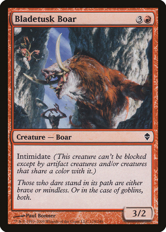 Bladetusk Boar [Zendikar] | Silver Goblin