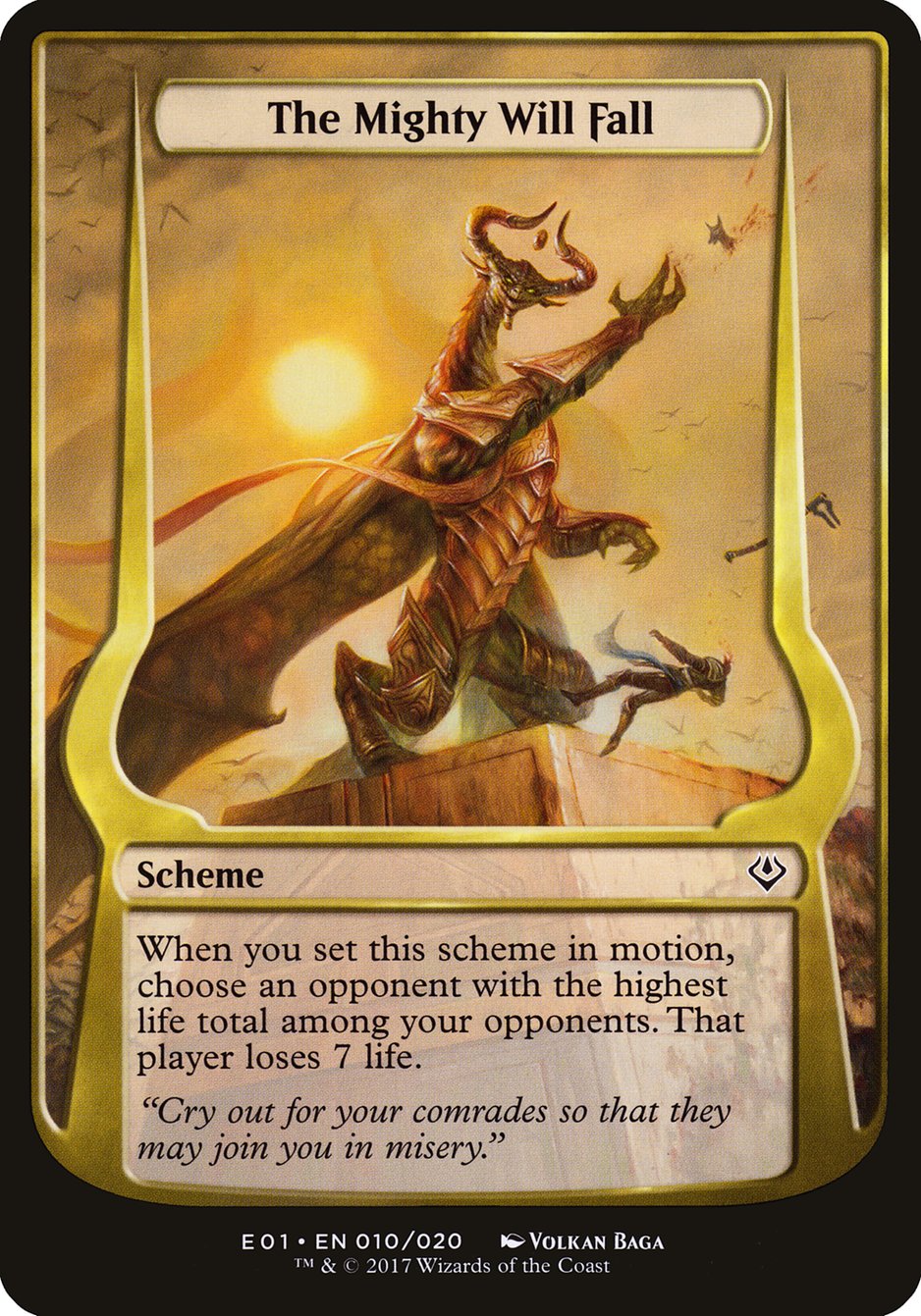 The Mighty Will Fall (Schemes) [Archenemy: Nicol Bolas Schemes] | Silver Goblin