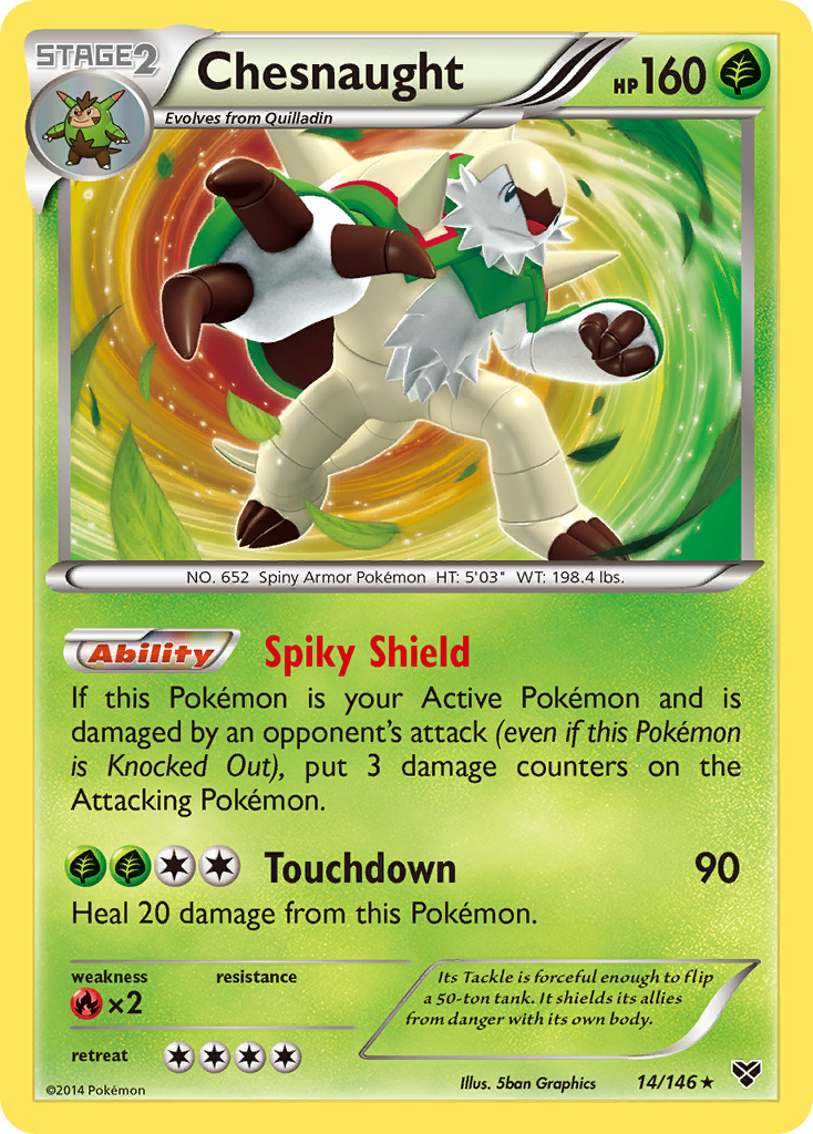 Chesnaught (14/146) [XY: Base Set] | Silver Goblin