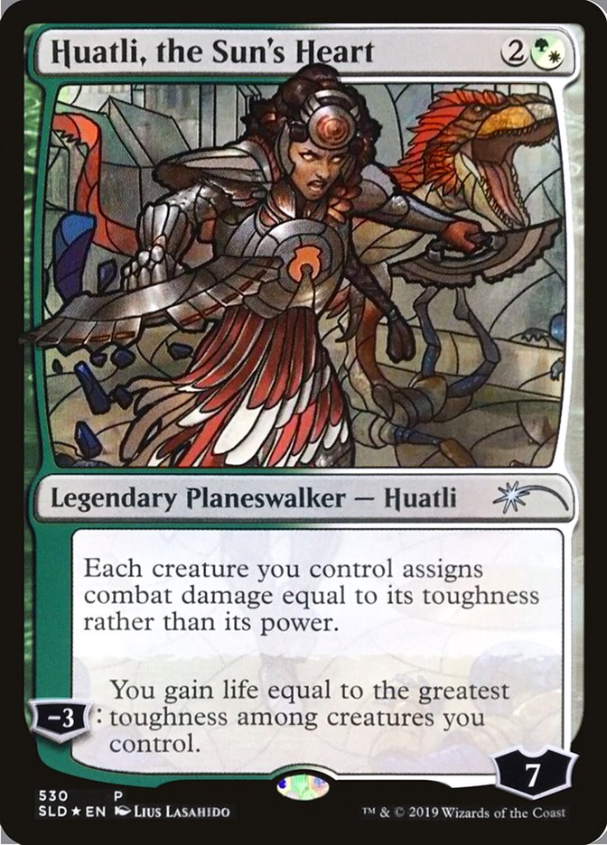 Huatli, the Sun's Heart (Stained Glass) [Secret Lair Drop Promos] | Silver Goblin