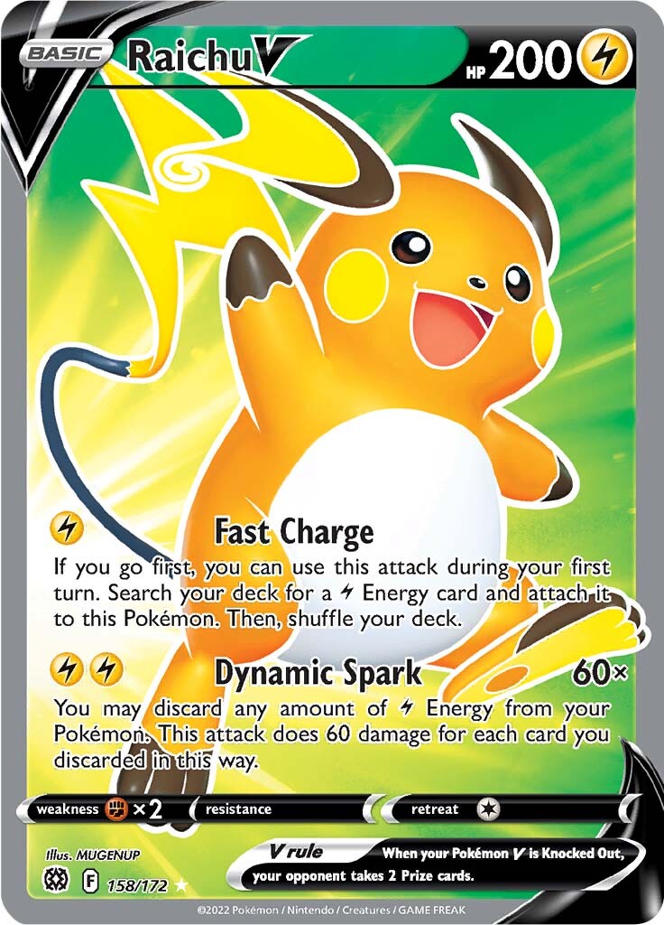 Raichu V (158/172) [Sword & Shield: Brilliant Stars] | Silver Goblin