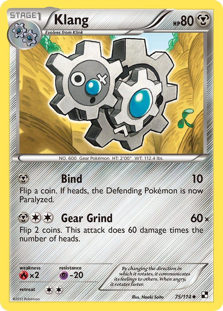 Klang (75/114) (Cracked Ice Holo) (Blister Exclusive) [Black & White: Base Set] | Silver Goblin