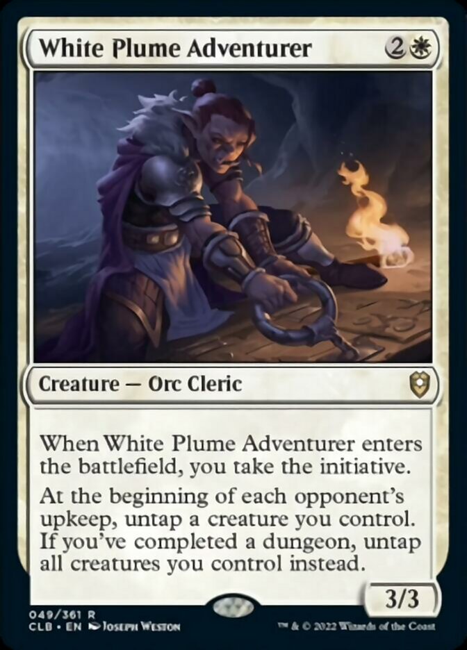 White Plume Adventurer [Commander Legends: Battle for Baldur's Gate] | Silver Goblin