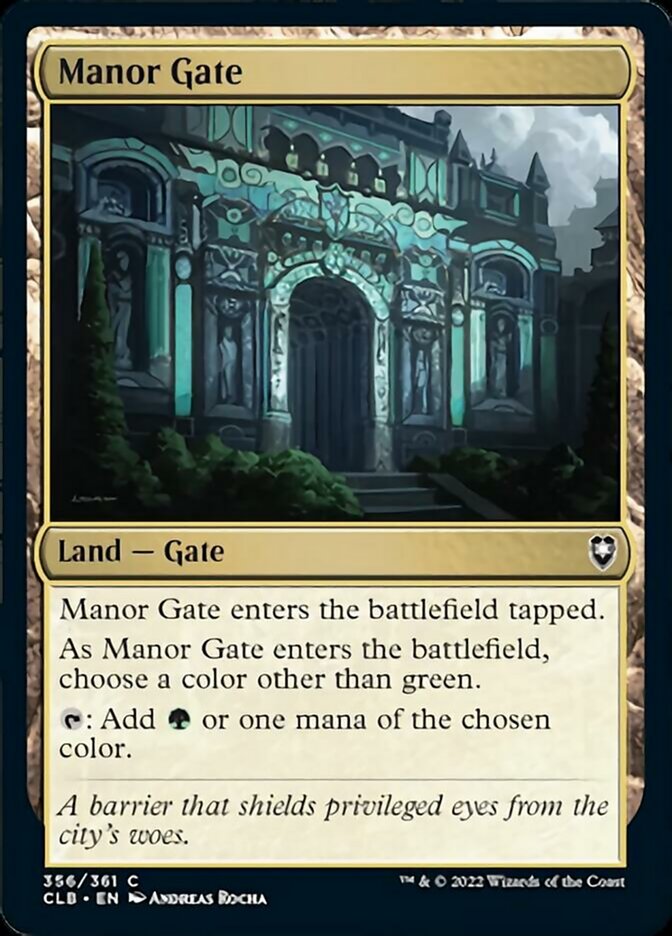 Manor Gate [Commander Legends: Battle for Baldur's Gate] | Silver Goblin