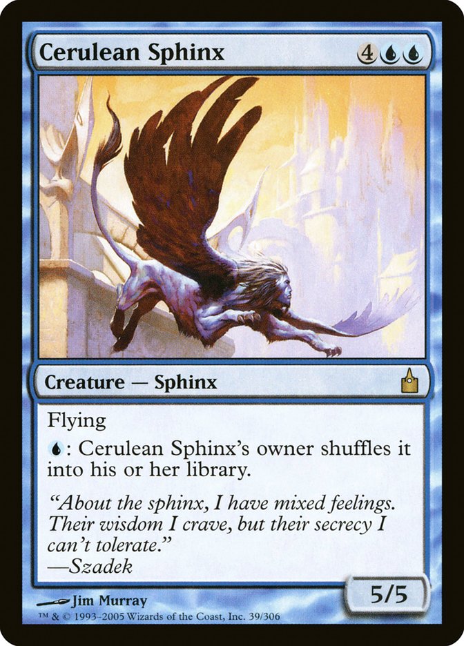 Cerulean Sphinx [Ravnica: City of Guilds] | Silver Goblin