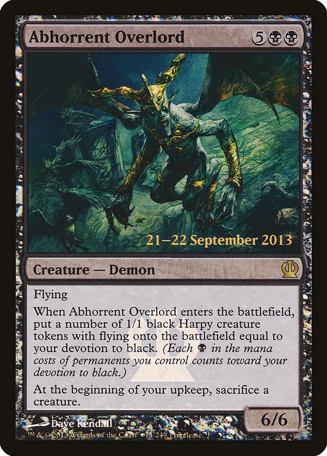 Abhorrent Overlord [Theros Prerelease Promos] | Silver Goblin