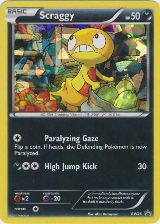 Scraggy (BW25) (Cracked Ice Holo) [Black & White: Black Star Promos] | Silver Goblin