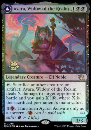 Ayara, Widow of the Realm // Ayara, Furnace Queen [March of the Machine Prerelease Promos] | Silver Goblin