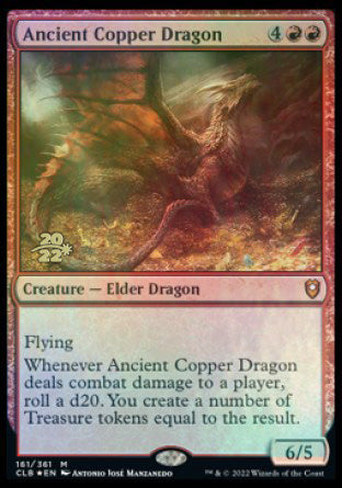 Ancient Copper Dragon [Commander Legends: Battle for Baldur's Gate Prerelease Promos] | Silver Goblin