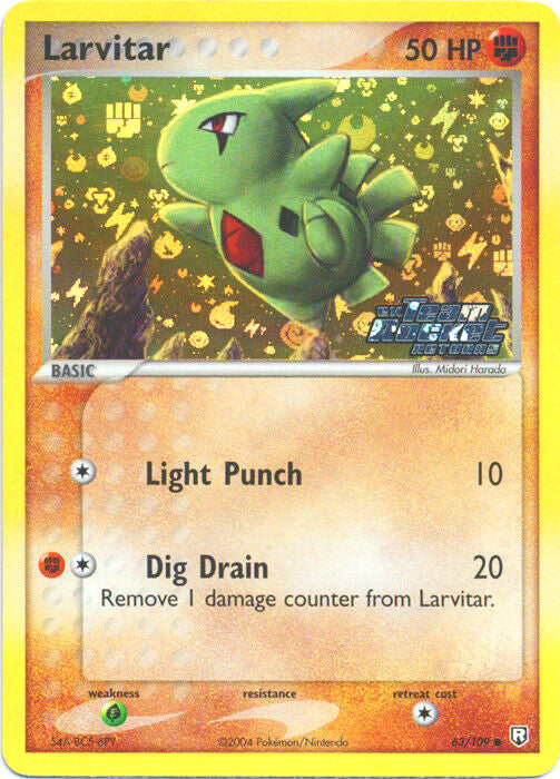 Larvitar (63/109) (Stamped) [EX: Team Rocket Returns] | Silver Goblin